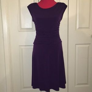 Deep plum petite dress